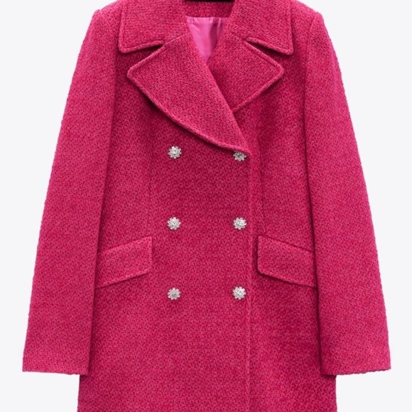 NWT Zara Textured Coat - Picture 3 of 5